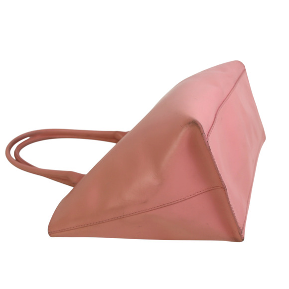 ROOMY Furla ITALY PEARL PINK GENUINE LEATHER SHOULDER BAG HANDBAG TOTE PURSE - Picture 5 of 16